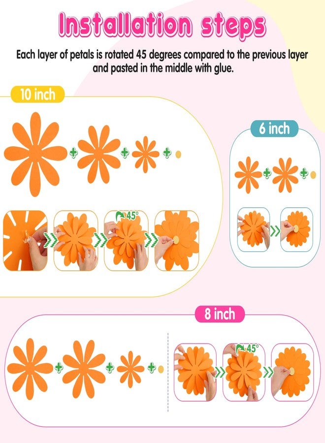 MotiMind 18 Pcs Paper Flowers Decorations for Wall DIY Flower Bulletin Board 3D Fiesta Paper Floral Backdrop Decoration for Photo Backdrop Classroom Back to School Party(Multicolor) - Image 3